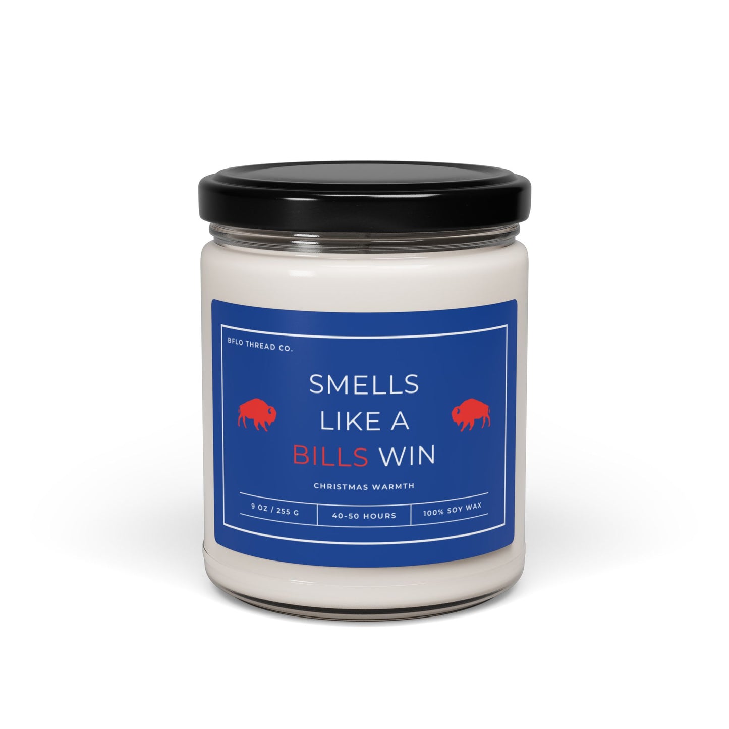Smells Like a Bills Win - Scented Soy Candle, 9oz - Bflo Thread Co.