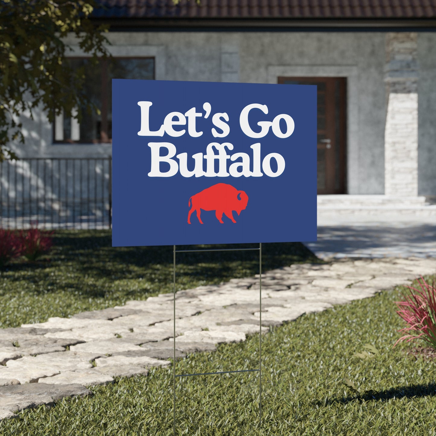 Let's Go Buffalo Yard Sign - Bflo Thread Co.
