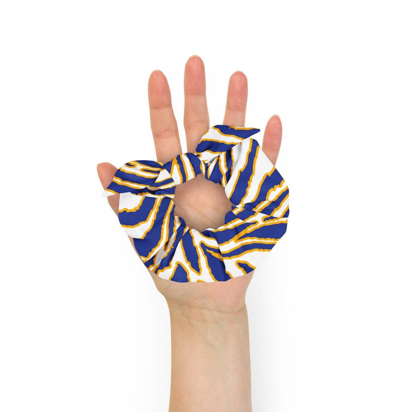 Buffalo Sabres Pattern Recycled Scrunchie - Bflo Thread Co.