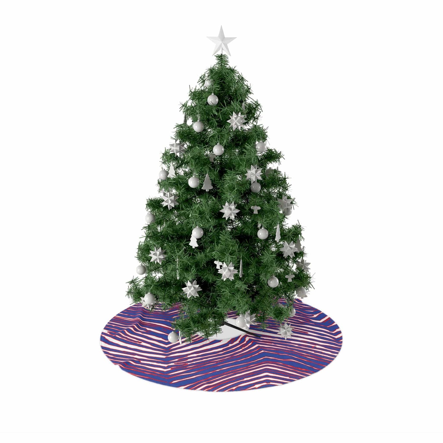 Buffalo Football Pattern Christmas Tree Skirts - Bflo Thread Co.